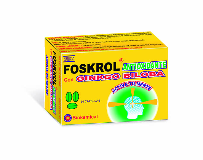Foskrol Antioxidante con Ginkgo biloba