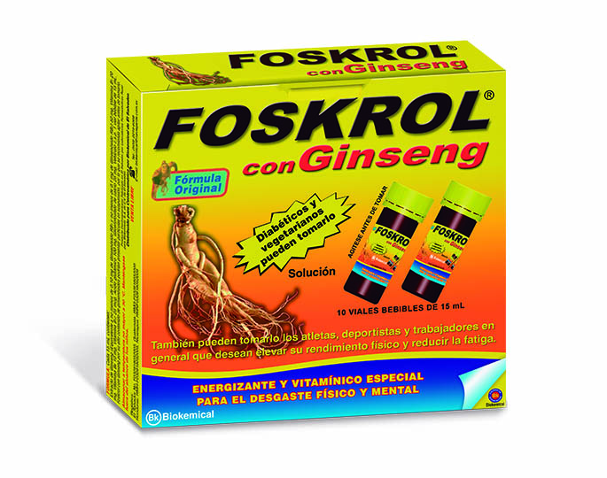 Foskrol con Ginseng Solución