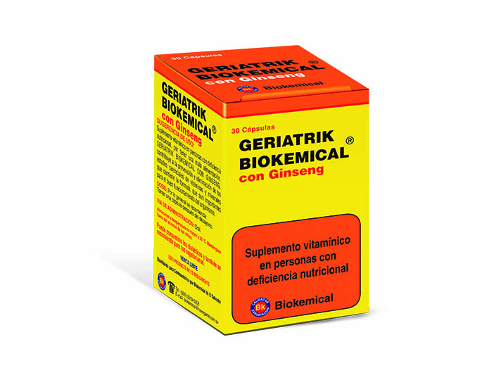 Geriatrik BK Con Ginseng Cápsulas de gelatina blanda
