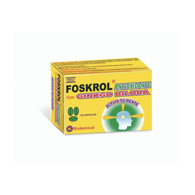 Foskrol Antioxidante con Ginkgo biloba
