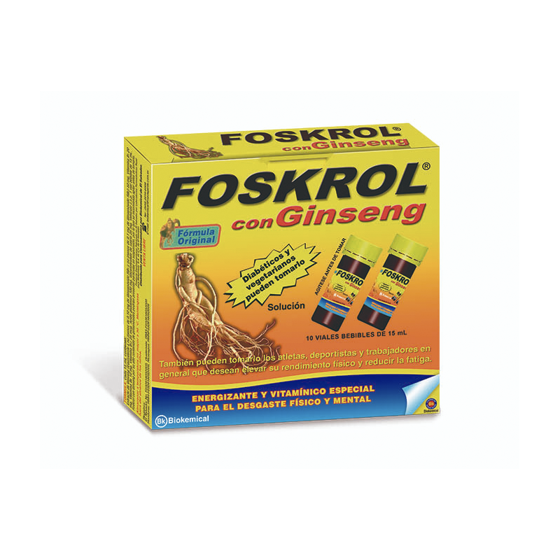 Foskrol con Ginseng Solución