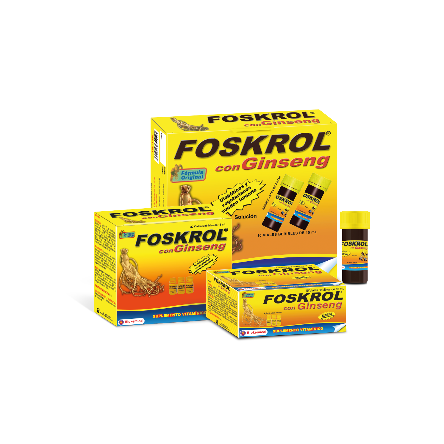 Foskrol con Ginseng Solución